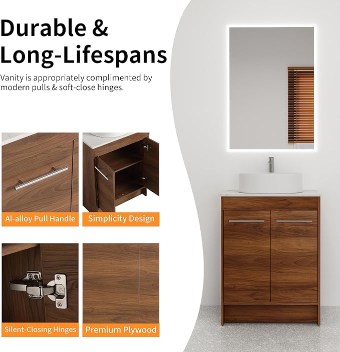 24 Inch Bathroom Vanity with Sink