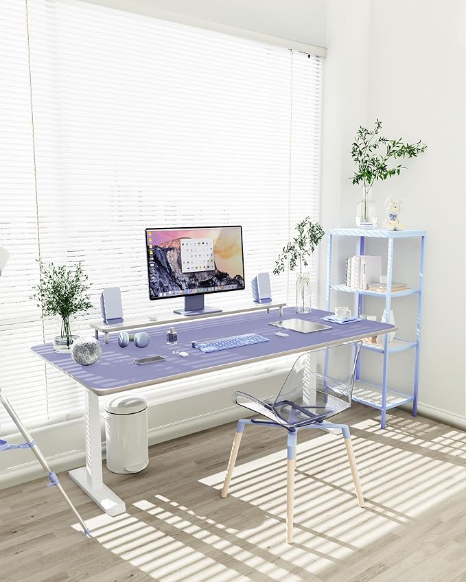YSAGi Non-Slip Leather Desk Pad XL Size, Waterproof Laptop Computer Desk
