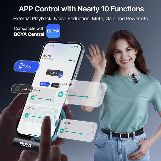 BOYA BOYALINK 2 A2 Wireless Lavalier Microphone