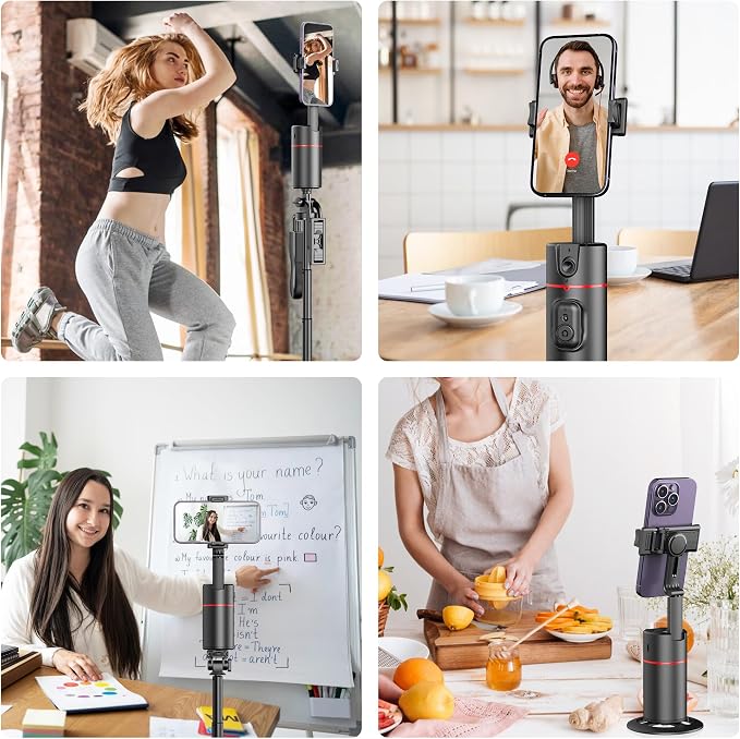 Auto Face Tracking Tripod, No App, Smart Shooting Phone Holder