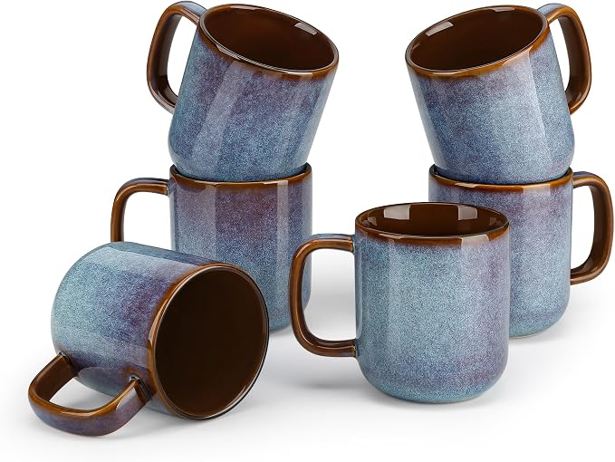 vancasso Coffee Mugs Set of 6, 12 Oz Ceramic Coffee Cups