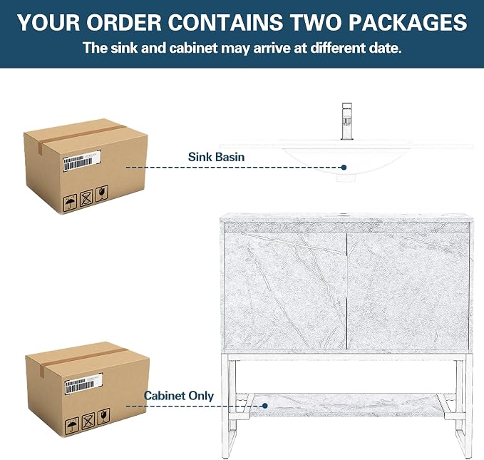 LUCKWIND 36" Bathroom Vanity