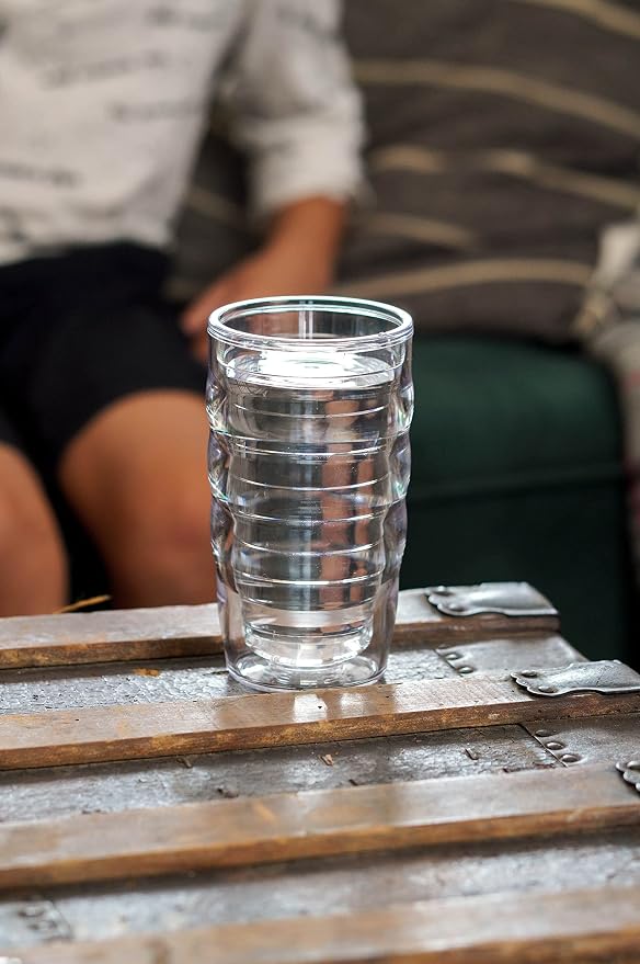 Tervis Clear & Colorful Lidded Made in USA Double Walled Insulated Tumbler