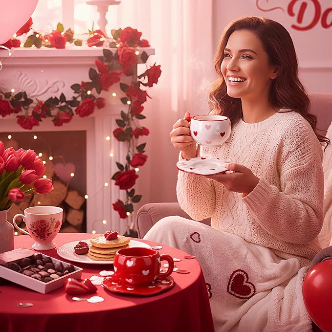 Havawish 2 Pack Valentine's Day Ceramic Coffee Mug