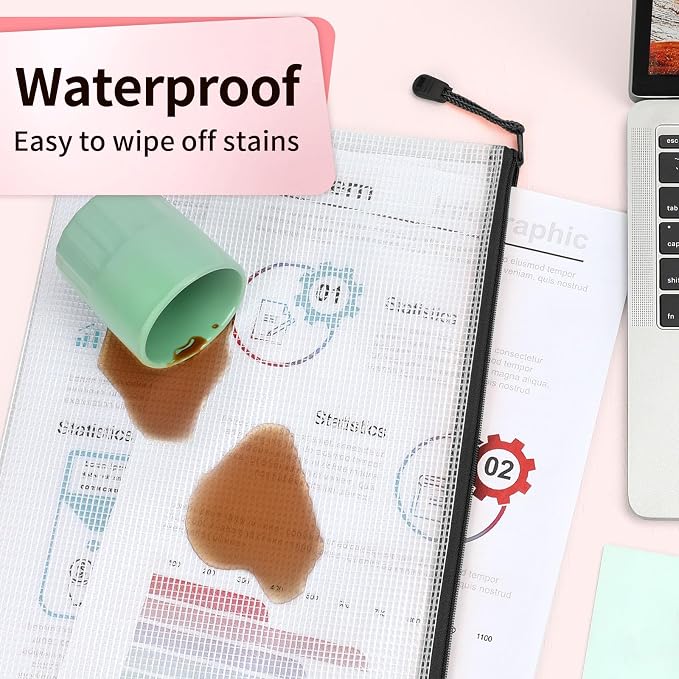 Umriox Extra Large Waterproof Zipper Pouches