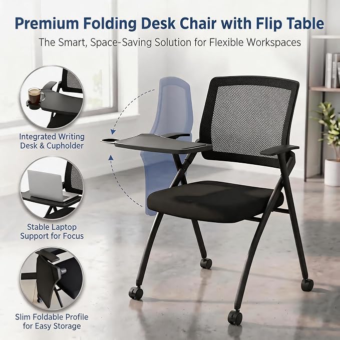 2 Pack Folding Office Chair