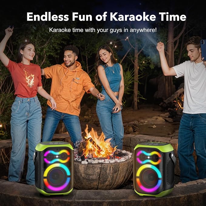 Portable Bluetooth Speakers 80W Big Powerful Wireless Outdoor Loud Stereo Deep