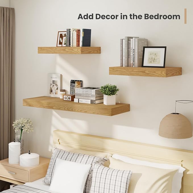 12" Deep Floating Shelves