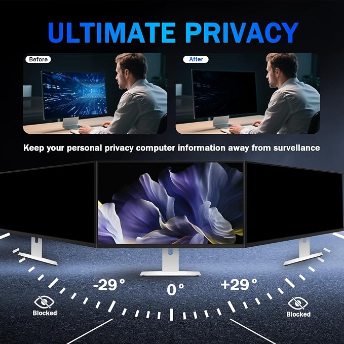 Magnetic Computer Privacy Screen Filter 24 Inch