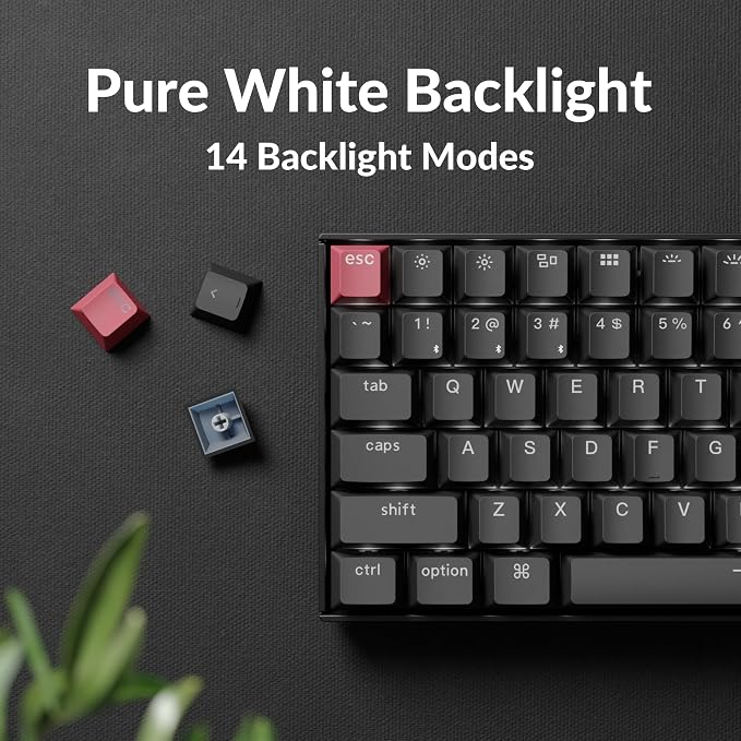 Keychron K2 75% Layout QMK Wireless and Wired Options Mechanical Keyboard Super