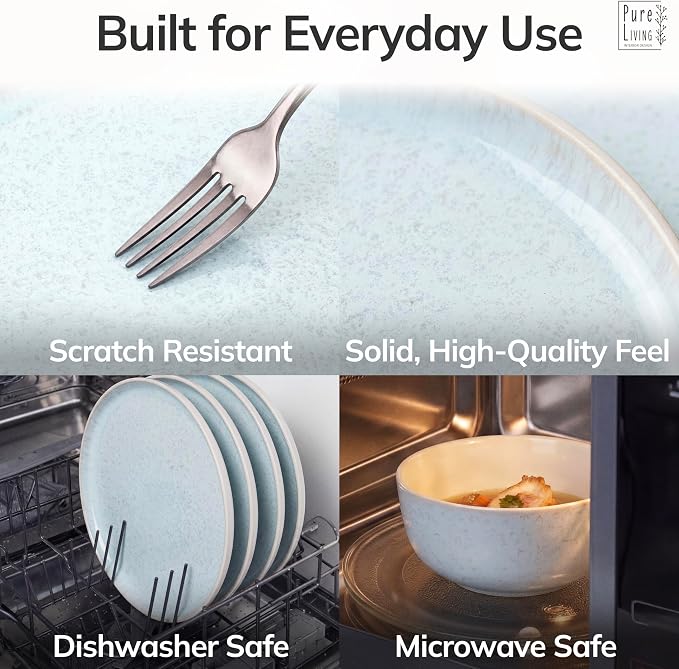 32 Piece Stoneware Dinnerware Set