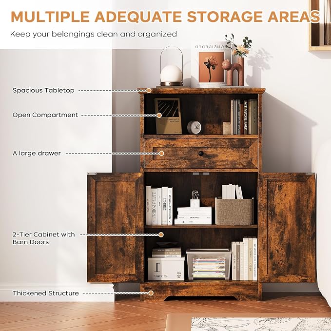 Floor Cabinet, Farmhouse Storage Cabinet