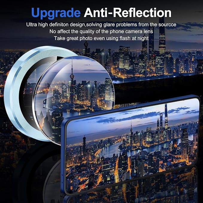 for Samsung Galaxy Z Flip 7 Camera Lens Protector, Individual Metal Ring