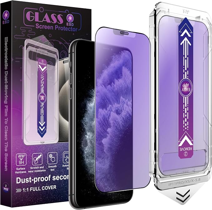 2 Pack Anti Blue Light Matte Screen Protector