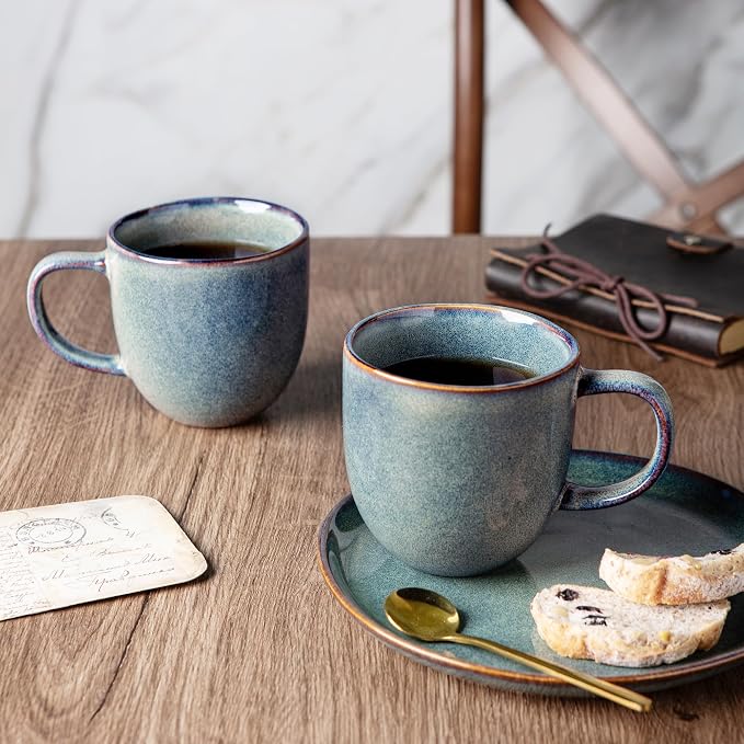 AmorArc 12oz Coffee Mugs, Ceramic Coffee Mugs set of 6