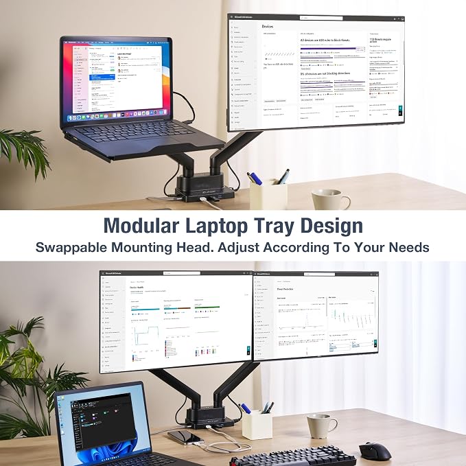 AVLT Dual 17”-38" Monitor Arm Desk Mount