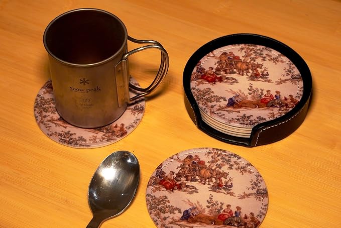 Vintage French Country Print Coasters