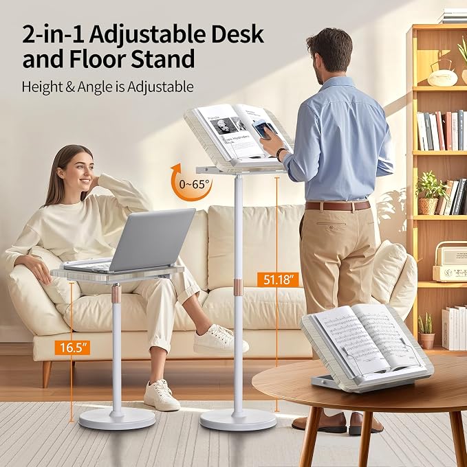 NAMON 2 in 1 Portable Laptop Floor Stand & Laptop Stand