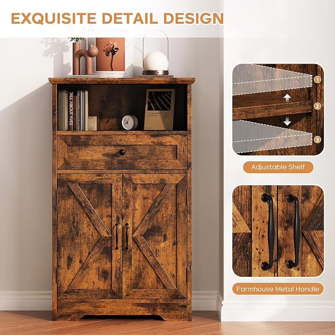 Floor Cabinet, Farmhouse Storage Cabinet