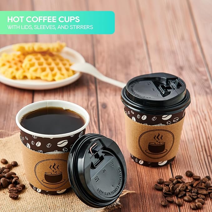 JOLLY PARTY 10oz Disposable Coffee Cups