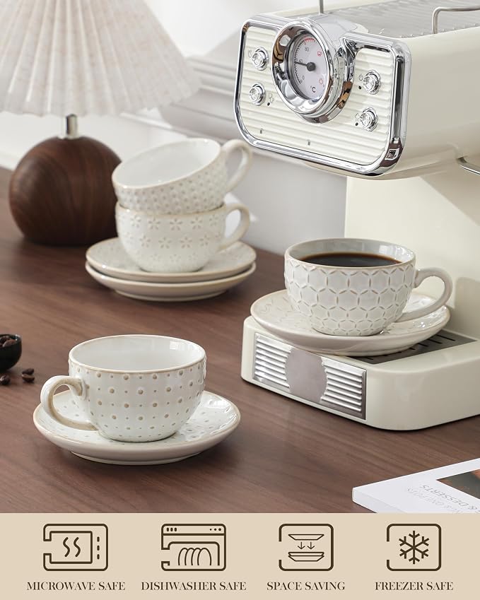 MALACASA 8 OZ Cappuccino Cups