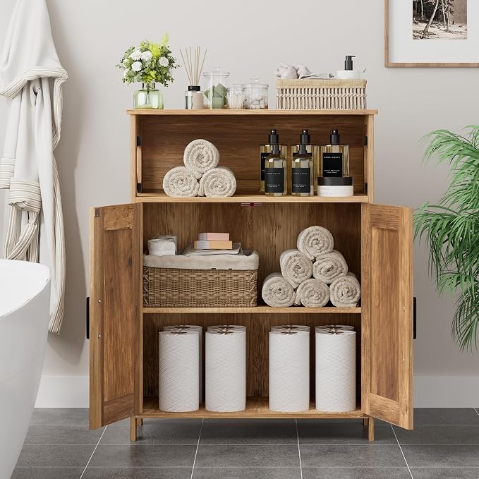 Farmhouse Bathroom Storage Cabinet