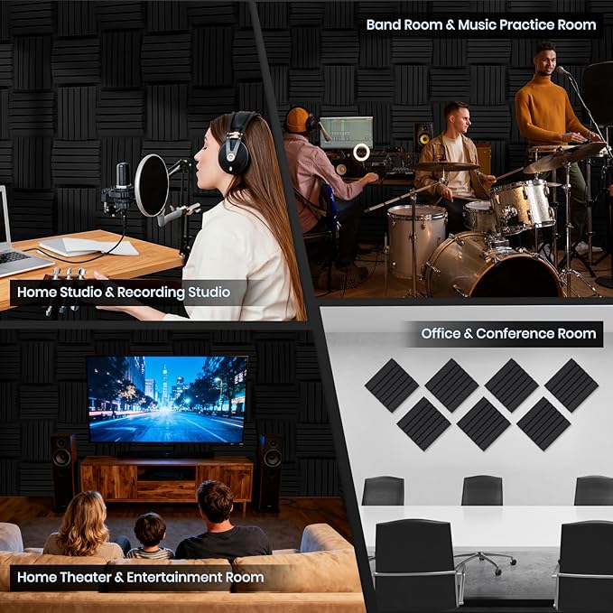 Focusound Sound Proof Foam Panels