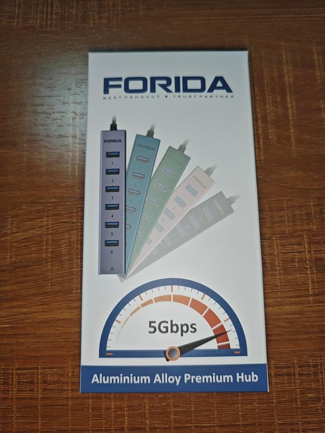 FORIDA USB C Hub-8 Port USB HUB