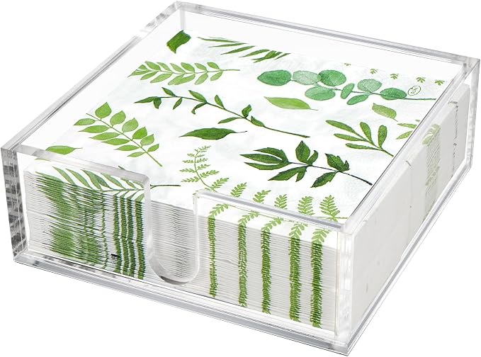 LotFancy Acrylic Napkin Holder, Dinner Napkin Holder