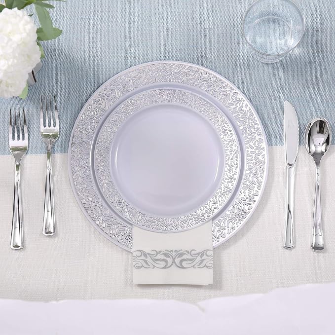FOCUSLINE 175 Ct Silver Dinnerware Set