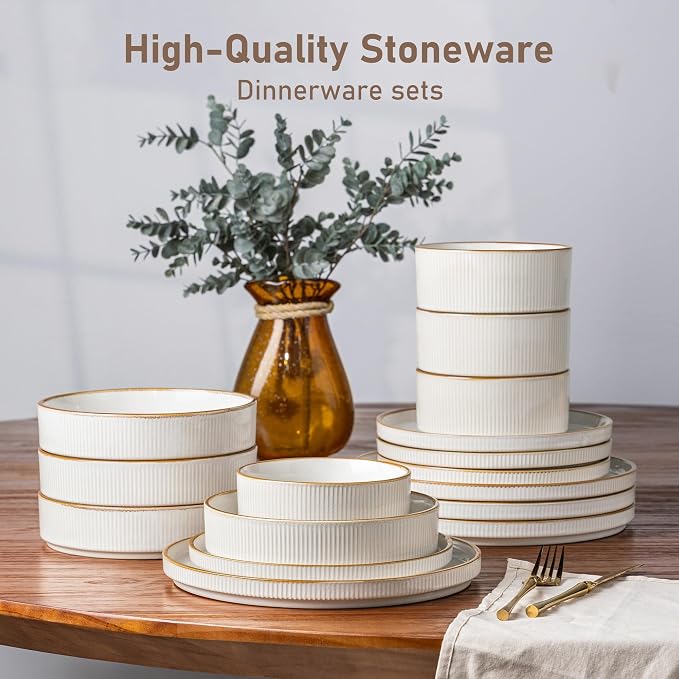 GBHOME Stoneware Dinnerware Sets
