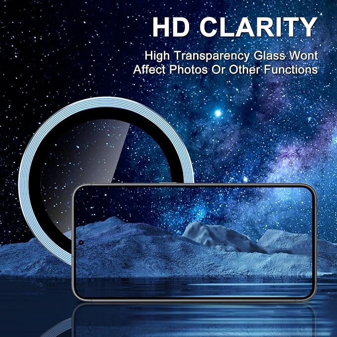 for Samsung Galaxy S25 Plus Camera Lens Protector, Individual Metal Ring