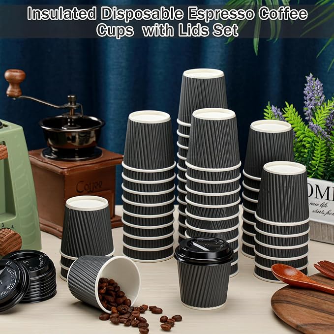 Uiifan 100 Set 4oz Disposable Espresso Cups