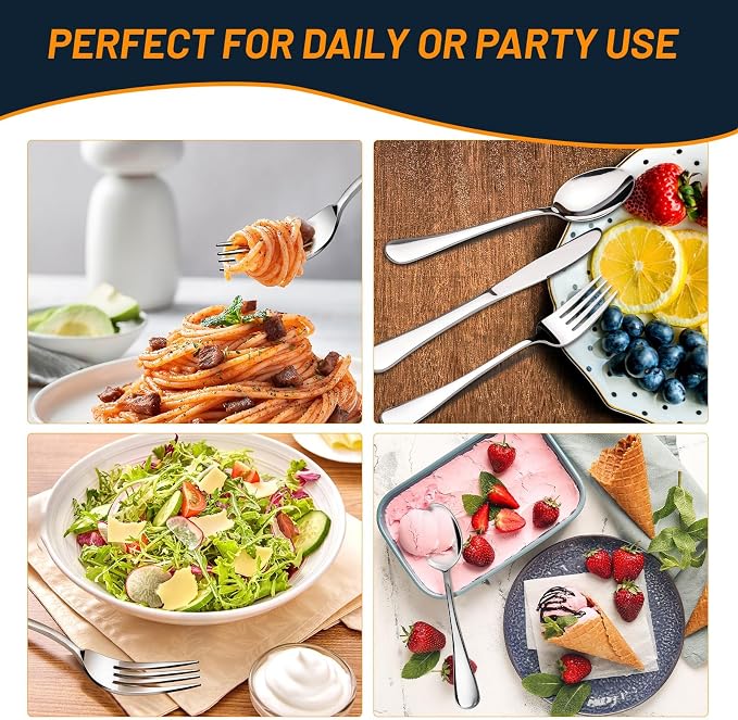 NICE KITCHEN 60 Piece Silverware Set