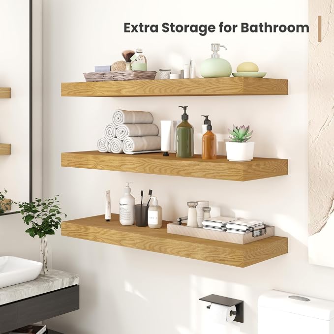 12" Deep Floating Shelves