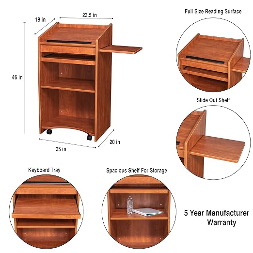 OEF Furnishings Mobile Floor Lectern