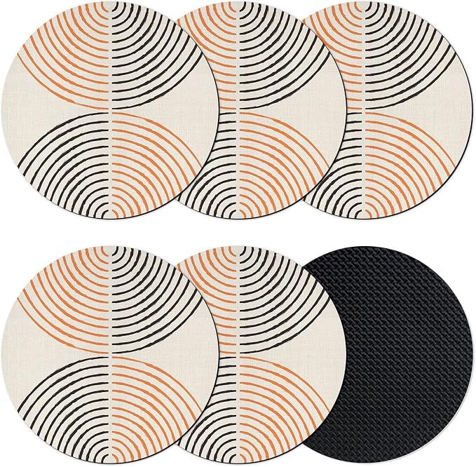 Bohemia Coasters Set of 6, Absorbent Coasters