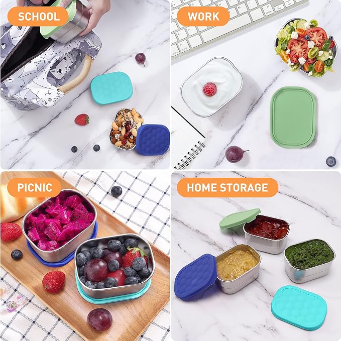 Small Stainless Steel Snack Containers
