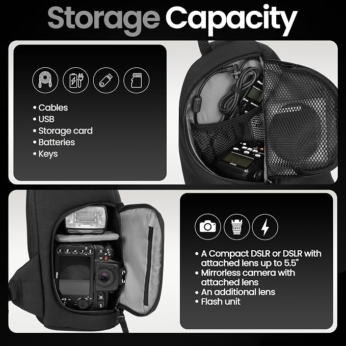 Tamrac Jazz 76 v2.0 Camera Sling Bag, Photography Backpack, Camera Case