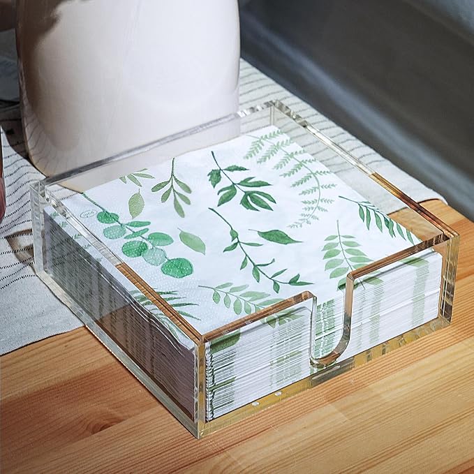 LotFancy Acrylic Napkin Holder, Dinner Napkin Holder