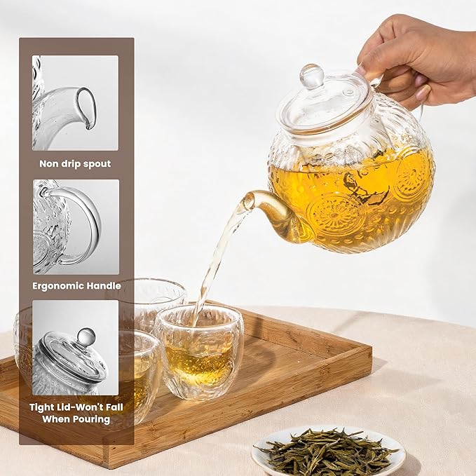 Bandesun Vintage Glass Teapot Set