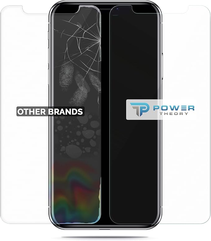 Power Theory Designed for iPhone Xs Max Screen Protector Tempered Glass