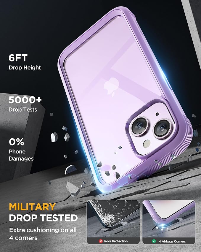 Miracase Glass Series Designed for iPhone 14 Plus Case 6.7 inch, 2023 Upgrade