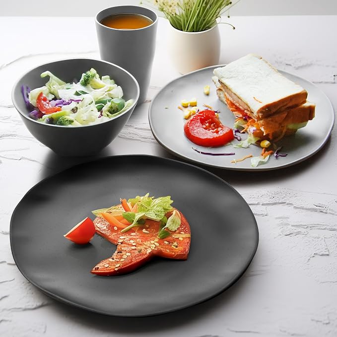 Teivio 32-Piece Plates and Bowls Sets