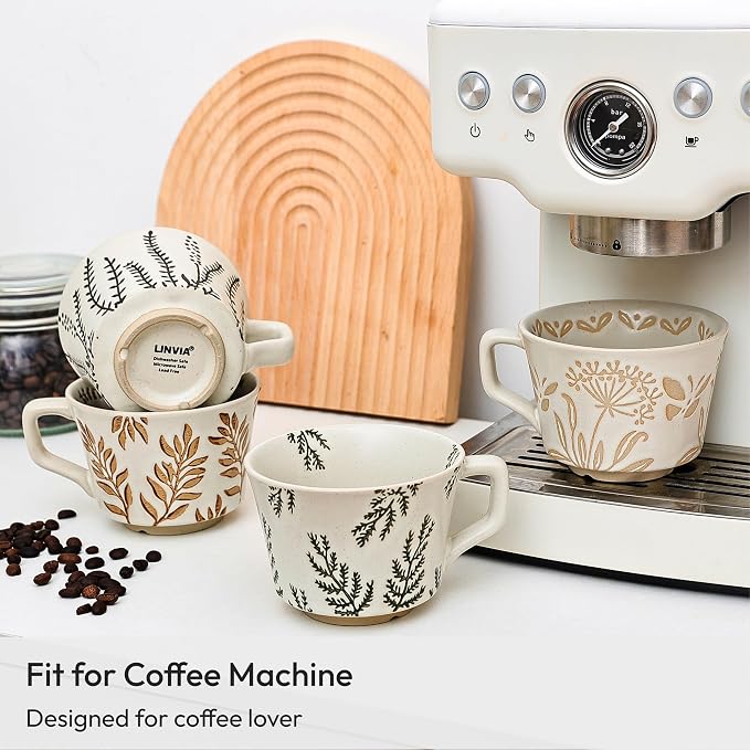 11 oz Ceramic Coffee Mug, Stoneware Teacup