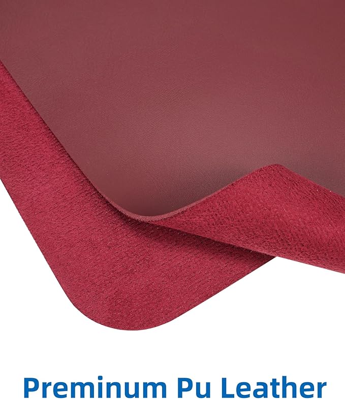 AFIING Leather Desk Pad Protector, Mouse Pad, Office Desk Mat, Non-Slip PU