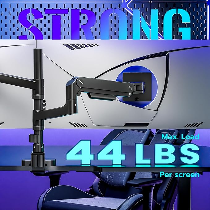 ARES WING Dual Monitor Arm Desk Mount