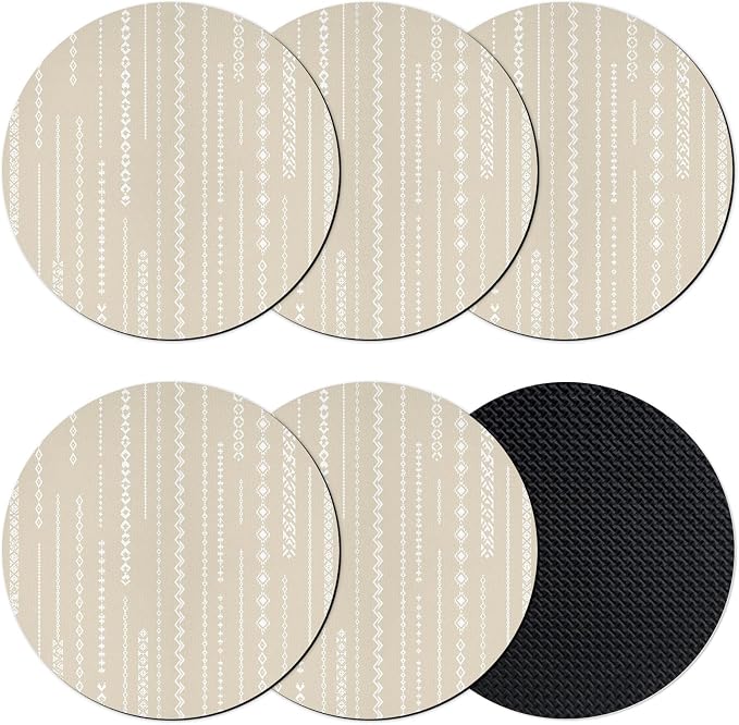 Modern Geometric Coasters Set of 6 Absorbent Coasters