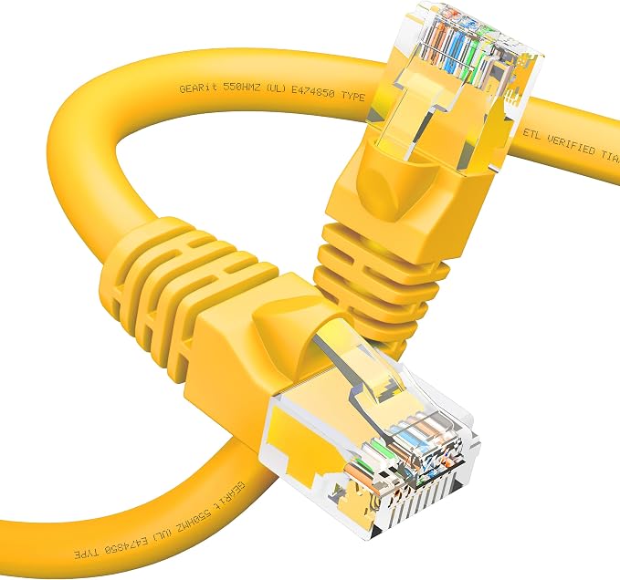 GEARit Cat 6 Ethernet Cable Cat6 Network Patch, Snagless Cord, Internet
