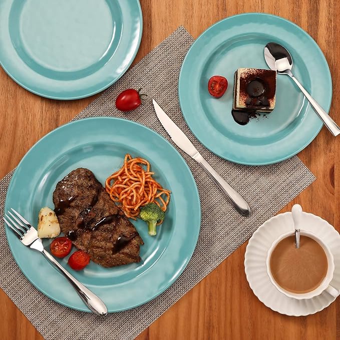 TP 18-Piece Dinnerware Set, Melamine Dishes Set
